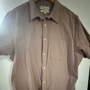 Madewell Men's Casual Button Down Shirt in Mauve